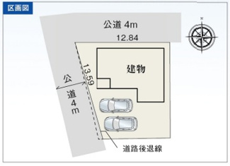 【区画図】 | 岐阜市下川手新築建売限定1邸！茶所駅まで徒歩5分！厚見小学校まで徒歩5分です♪お車並列2台可能！ | 岐阜市下川手新築建売限定1邸！茶所駅まで徒歩5分！厚見小学校まで徒歩5分です♪お車並列2台可能！