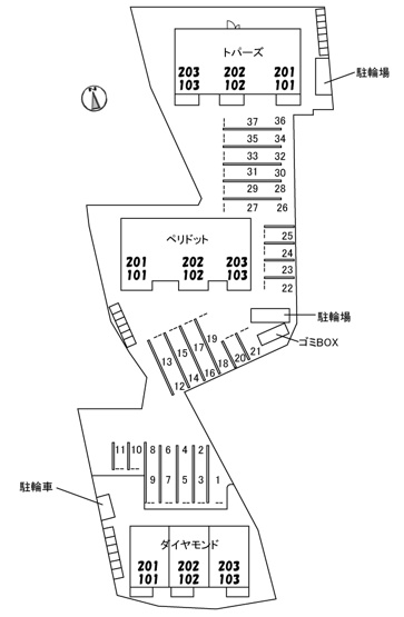 【区画図】 | バース　ストーン　トパーズ