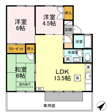 セジュール・プルニエの間取り