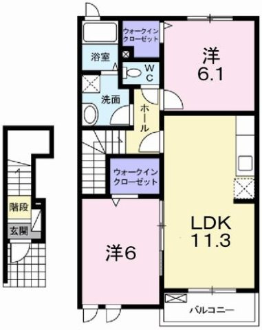 エクセレント大野の間取り