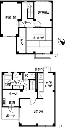 【間取り】 | 名瀬邸 | テラスハウスのお部屋です！