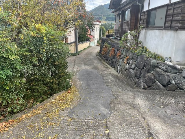 藤岡市譲原　中古120の前面道路含む現地写真|前面道路含む現地写真です