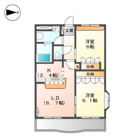 ロイヤルヒルズ青山の間取り