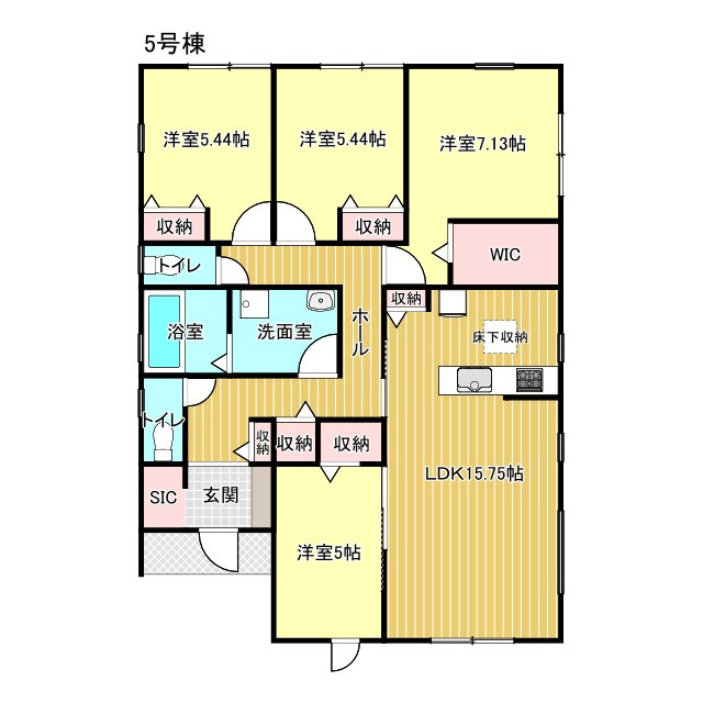 亀山市羽若町《5号棟》の間取り