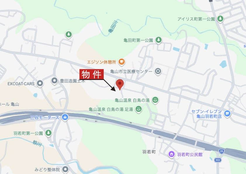 亀山市羽若町《5号棟》の地図|広域Map