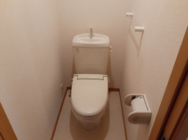コンパクトで使いやすいトイレです