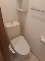 ゆったりとした空間のトイレです
