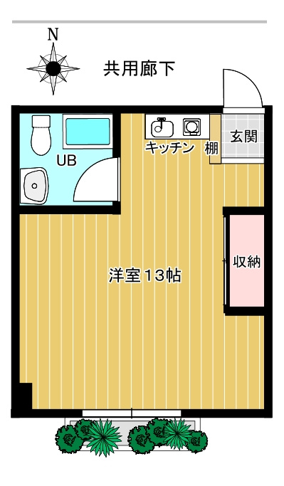 ふか喜マンションの間取り
