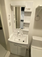 コンパクトで使いやすい洗面所