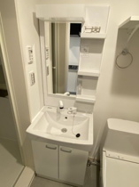 コンパクトで使いやすい洗面所
