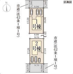 リーブルガーデン大和郡山市矢田町の区画図