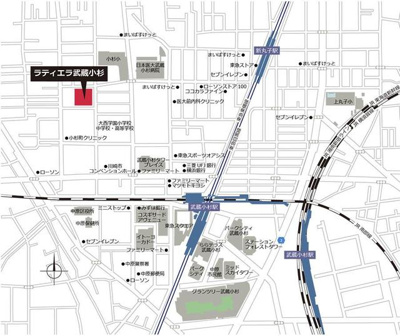 【地図】 | ラティエラ武蔵小杉