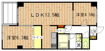 シンフォニー四条河原町の間取り