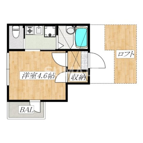 ベルエステート東十条の間取り|ロフト付き・角部屋です☆