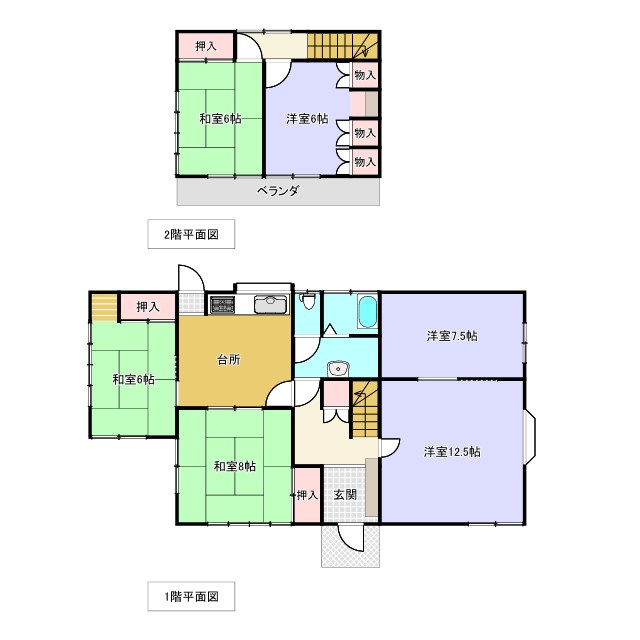 みどり市笠懸町阿左美の間取り|間取図
