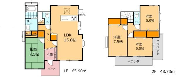 熊本市中央区出水5丁目の間取り