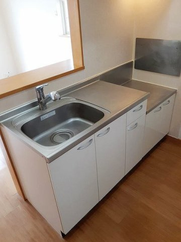 熊本市東区小山２丁目のアパートのキッチン|キッチンです