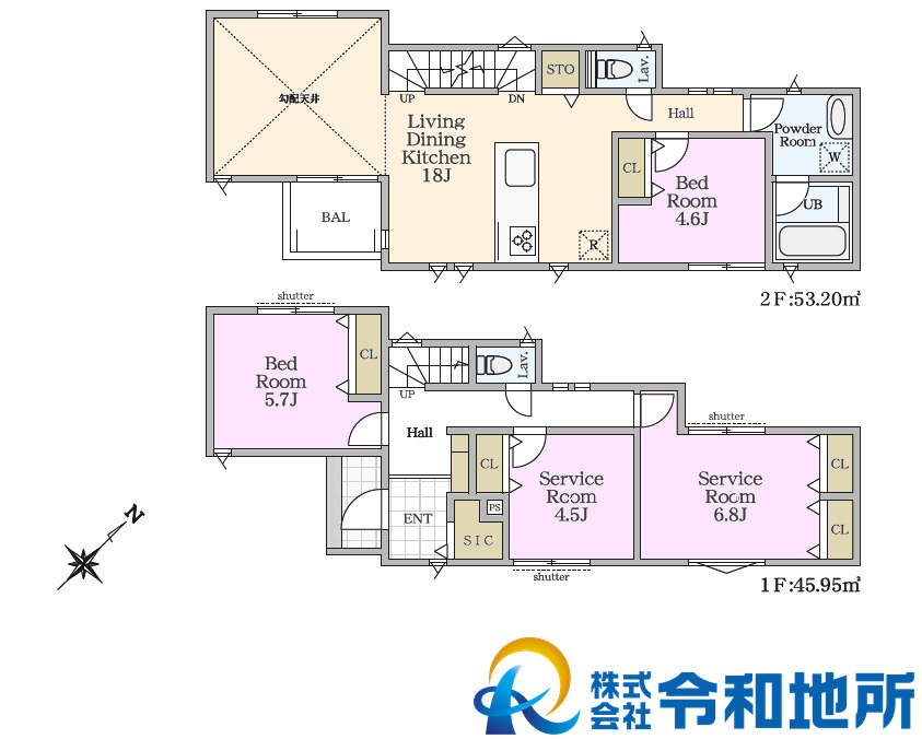 新築戸建　藤沢市城南5丁目の間取り