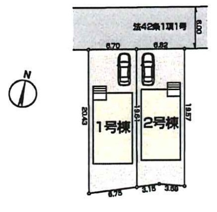【1号棟　区画図】