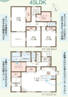 リーブルガーデン奈良市赤膚町の間取り