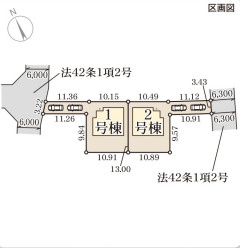 リーブルガーデン奈良市赤膚町の区画図