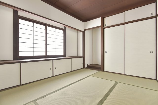 岡山市東区城東台西　中古戸建の和室|１階和室：６．０帖。
