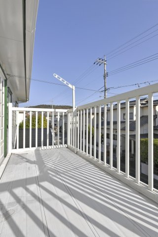 岡山市東区城東台西　中古戸建のバルコニー