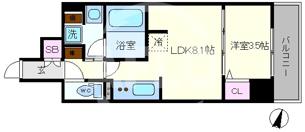 アーバネックス京町堀の間取り|アーバネックス京町堀　間取り