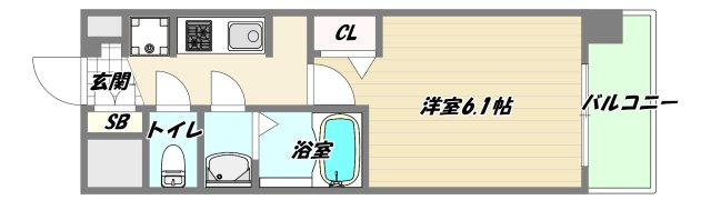 大阪市淀川区西三国２丁目の賃貸マンションの間取り