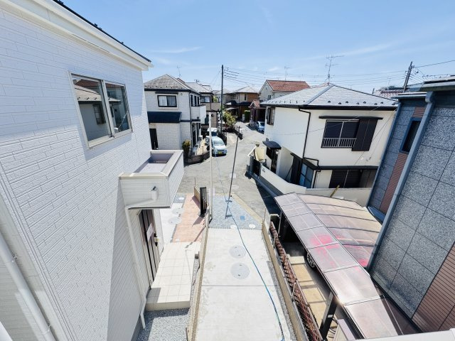 市川市宮久保２丁目新築戸建【百合台小学校:８分】の展望|バルコニーより道路側眺望