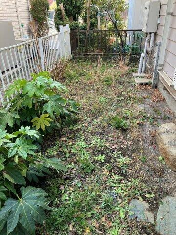 多摩市落合４丁目の一戸建ての庭