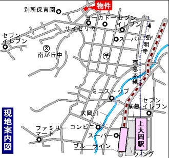 ＲＥＳＩＤＥＮＣＥ　横浜上大岡の地図|案内図