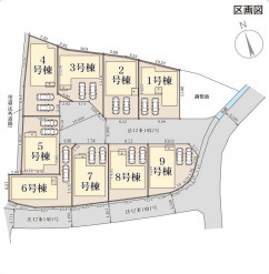 リーブルガーデン大和郡山新町の区画図