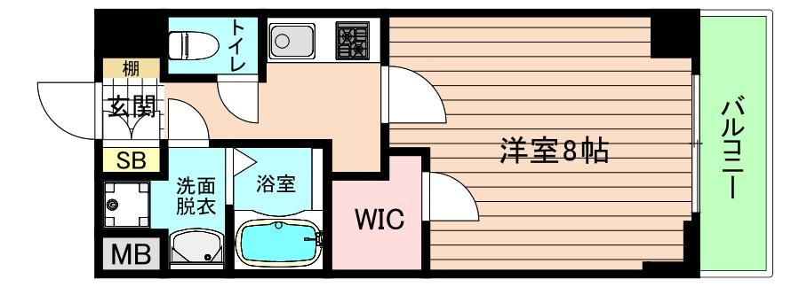 大阪市城東区中央１丁目の賃貸マンションの間取り