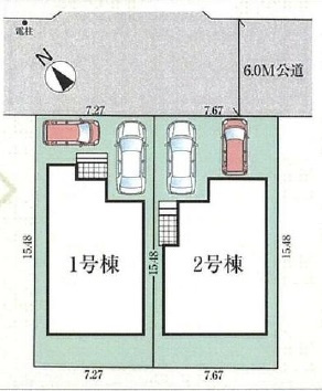 市川市南大野７期【大野小学校:徒歩5分】の区画図