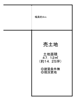 【土地図】 | 深井中町　売土地 | 土地面積約１４．２５坪！夢のマイホームを実現してくださいね♪