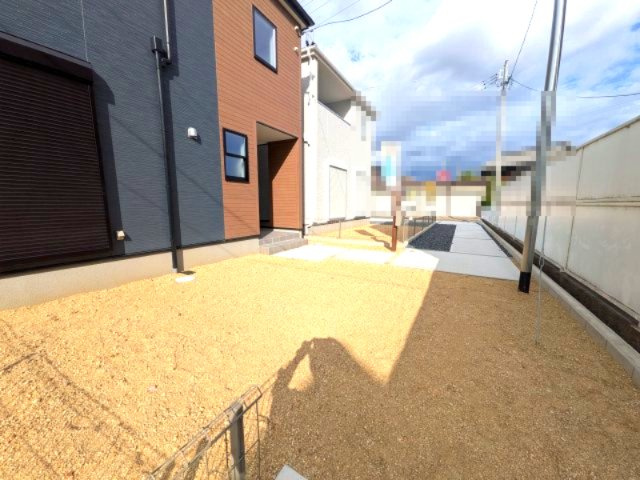 小牧市藤島町中島　新築戸建　2号棟の庭|お庭でゆったりと過ごせます