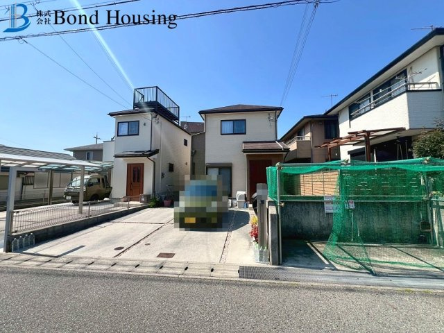 近隣買い物施設充実　水谷2丁目　中古戸建の前面道路含む現地写真