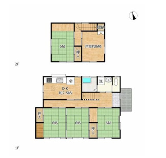 【間取り】 | 真岡市東光寺4DK中古住宅
