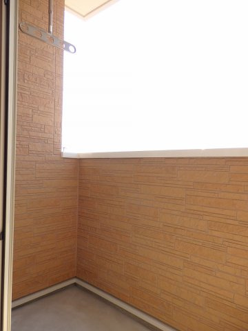 広島市安佐南区山本９丁目のアパートのバルコニー