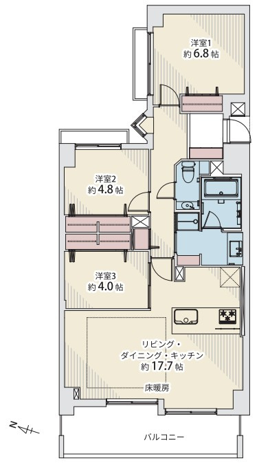 朝日マンション目黒の間取り
