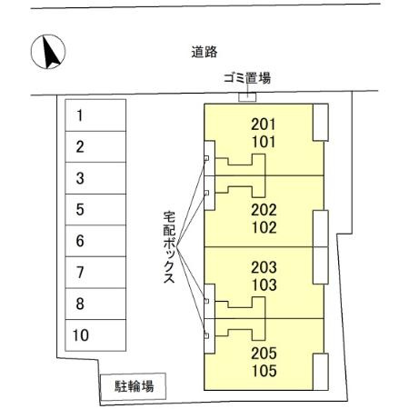 CasaLiberの区画図