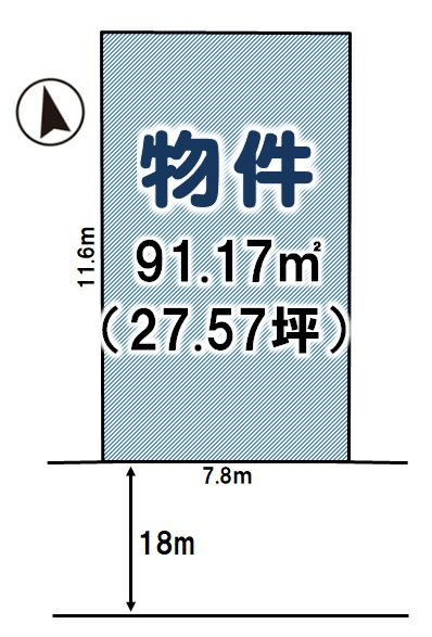 壬生町緑町2丁目の土地図