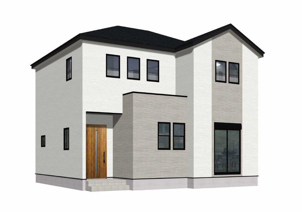 北九州市戸畑区三六町2期1号棟の外観パース|外観パースです