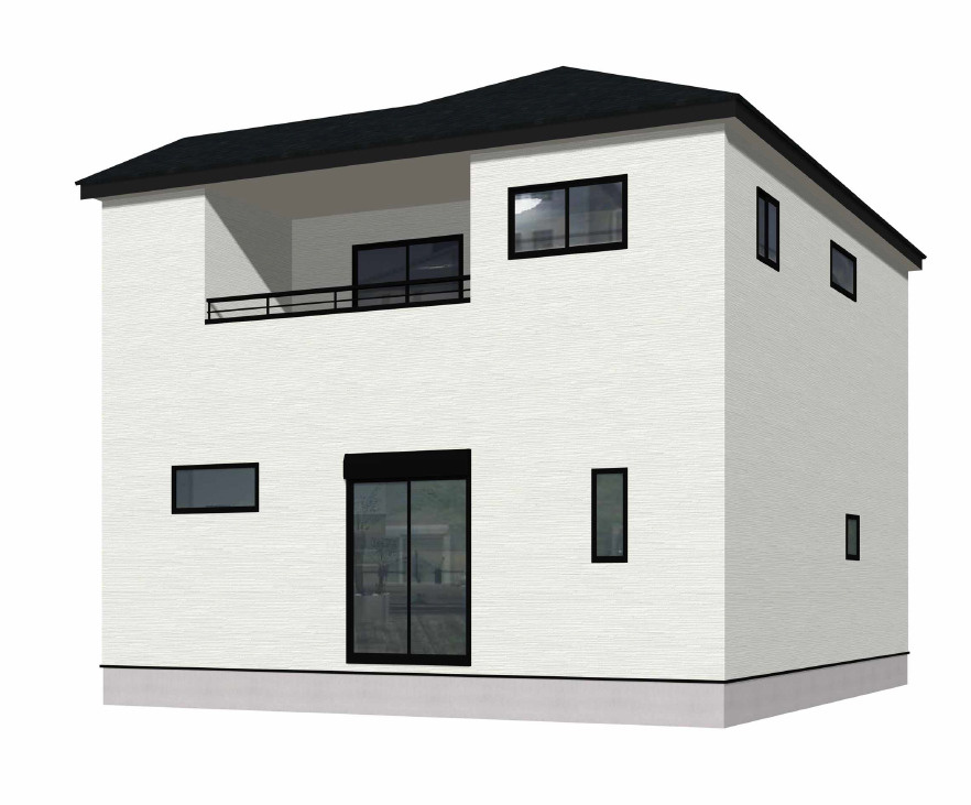 北九州市戸畑区三六町2期1号棟の外観パース|外観パースです