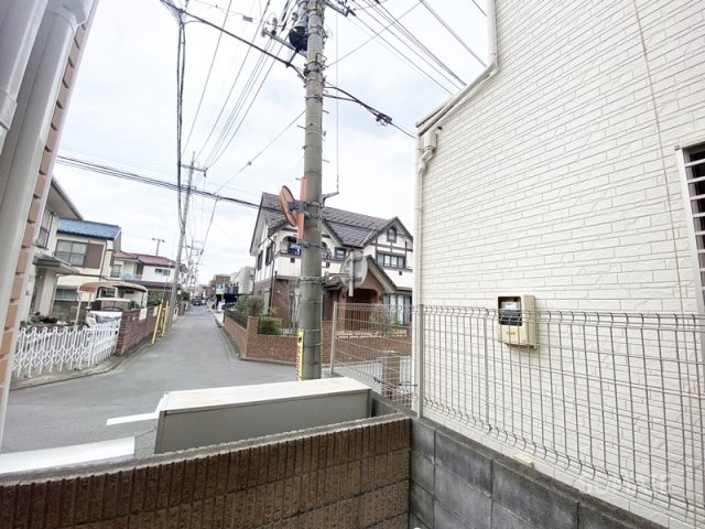 モンシャトー大成A棟の展望|1階ですが、人目はあまり気になりません！