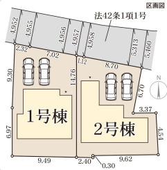 リーブルガーデン桜井市粟殿12期の区画図