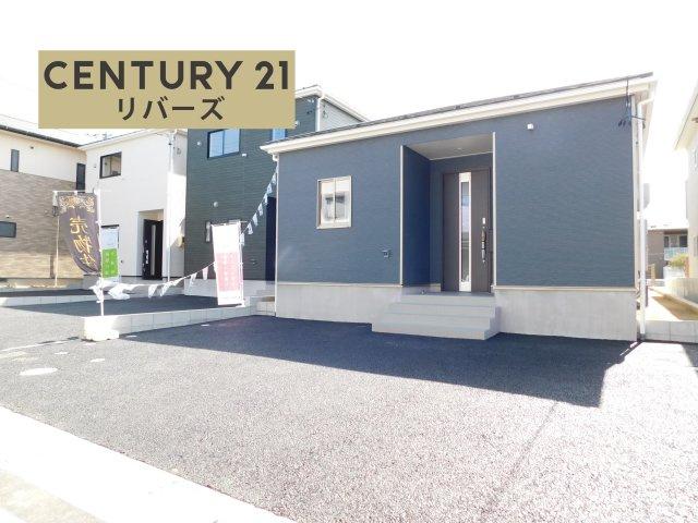 西春日井郡豊山町大字豊場字伊勢山の新築一戸建の外観|◇１号棟◇　　いつでも見学出来ます♪♪（お問合せ当日、平日、水曜、夜間でもＯＫ）　敷地５８．５１坪！　希少な平屋住宅♪　駐車並列３台ＯＫ！　続き間ＬＤＫ２４．０帖！　スーパーまで４４０ｍ♪