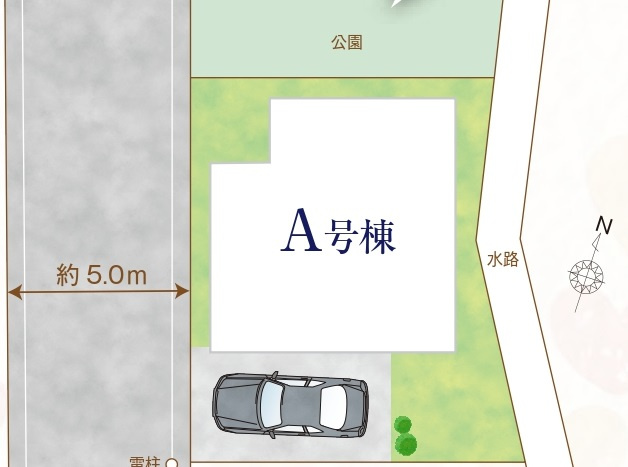 柏市つくしが丘２丁目新築戸建の区画図|区画配置図