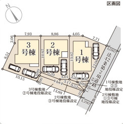 リーブルガーデン豊見城市我那覇1期の区画図